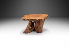 Teak Burl Wood Coffee Table Europe 1970s - 3465583