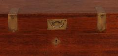 Teak Campaign Or Marine Chest From The 19th Century - 3603227