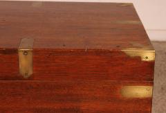 Teak Campaign Or Marine Chest From The 19th Century - 3603228