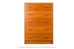 Teak Mid Century Danish Tall Dresser - 3003119