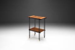 Teak and Metal Serving Cart by B R S Pava Italy ca 1950s - 3457164
