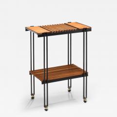 Teak and Metal Serving Cart by B R S Pava Italy ca 1950s - 3457865