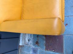 Ted Boerner Fabulous Ted Boerner Pair Yellow Leather DWR Chrome Theatre Loveseat - 4429286