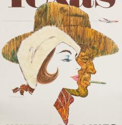 Ted Coconis Texas United Air Lines Braniff International Airways Vintage Travel Poster - 4182378