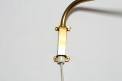 Telescopic adjustable brass wall lamp Sweden 1960s - 3024214