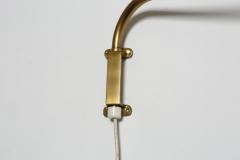 Telescopic adjustable brass wall lamp Sweden 1960s - 3024219