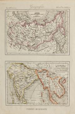 Tempi Moderni Map of Asia Italy circa 1850 - 3481380