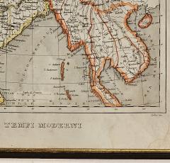 Tempi Moderni Map of Asia Italy circa 1850 - 3481383
