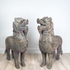 Temple Lions SE Asia 19th Century A Pair - 1542829