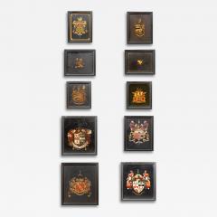 Ten Assorted Framed British Coats Of Arms - 4790015