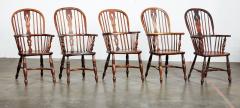 Ten English High Back Windsor Armchairs - 4215577