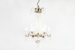 Ten Light Crystal Chandelier Gilt Brass Frame - 2545294