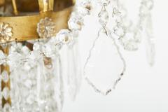 Ten Light Crystal Chandelier Gilt Brass Frame - 2545297