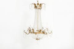 Ten Light Crystal Chandelier Gilt Brass Frame - 2545307