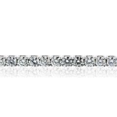 Tennis 14K White Gold 14 02cttw Round Cut Natural Diamond Tennis Bracelet - 4289997