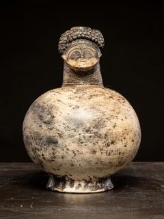 Terraccotta Jug in the shape of a male Tshokwe People DRC  - 4266545