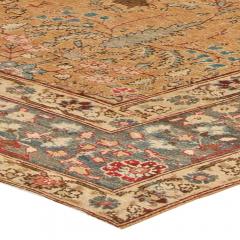 Terracotta Antique Persian Tabriz Rug - 2454608