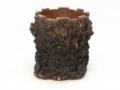 Terracotta English Faux Bois Planter Early 20th Century - 3678980