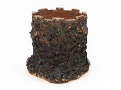 Terracotta English Faux Bois Planter Early 20th Century - 3678981