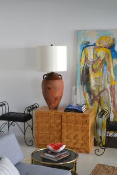 Terracotta Jar Form Table Lamp - 1737808