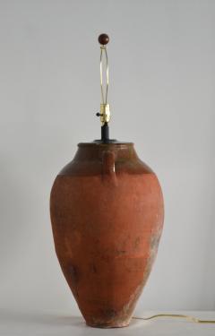 Terracotta Jar Form Table Lamp - 1737811