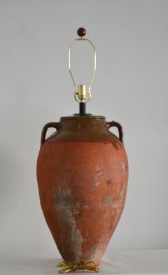 Terracotta Jar Form Table Lamp - 1737814