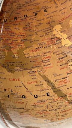 Terrestrial globe on stand France circa 1980 - 4370480