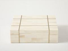 Tessalated Bone Brass Inlay Box - 4293714