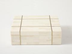 Tessalated Bone Brass Inlay Box - 4293720