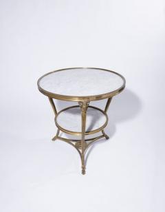 Tete De Belier Gueridon Table With White Marble  - 3201518