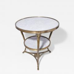 Tete De Belier Gueridon Table With White Marble  - 3204092