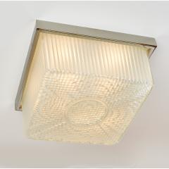 Textured Glass Ceiling light France 1950s - 1284781