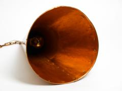 Th Valentiner Giant 1960s copper cone pendant lamp from TH VALENTINE Made in Denmark - 2525045