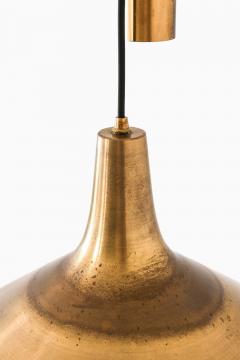 Th Valentiner Scandinavian Modern Ceiling Lamp in Brass by Thomas Valentiner 1960s - 4736462