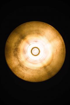 Th Valentiner Scandinavian Modern Ceiling Lamp in Brass by Thomas Valentiner 1960s - 4736463