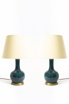 Th odore Deck Pair of Ceramic Table Lamps by Th odore Deck 1823 1891  - 4209580