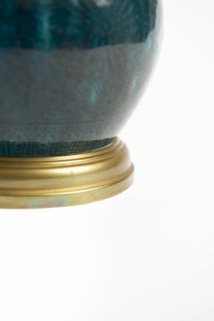 Th odore Deck Pair of Ceramic Table Lamps by Th odore Deck 1823 1891  - 4209585