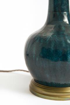 Th odore Deck Pair of Ceramic Table Lamps by Th odore Deck 1823 1891  - 4209586