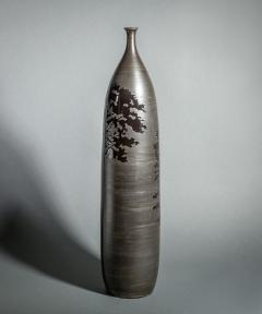 Thai Ceramic Tall Vase with Tree Design - 3686391