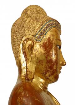 Thai Gilt Buddha Figure on Lotus - 4407744