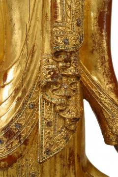Thai Gilt Buddha Figure on Lotus - 4407748