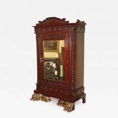 Thai Lion Sentry Mirrored Cabinet - 1468673