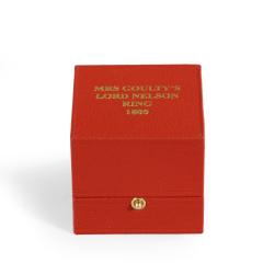 The Enamel Gold Nelson Memorial Ring Made For His Aunt Mrs Thomasine Goulty - 1242896