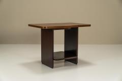 The Hague School Side Table In Mahogany The Netherlands 1930s - 3325815