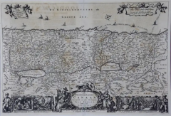 The Holy Land at the Time of Jesus A 17th Century Dutch Map by Visscher - 2679051