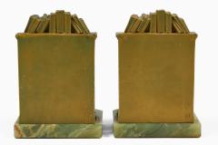 The Librarian or Scholar on Library Steps Bookends - 4646733