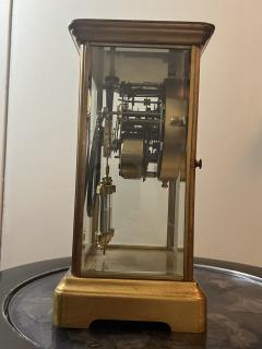 The New Haven Clock Company ANTIQUE BRASS AND GLASS REGULATOR CLOCK BY NEW HAVEN - 3017190