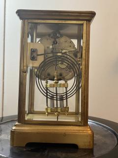 The New Haven Clock Company ANTIQUE BRASS AND GLASS REGULATOR CLOCK BY NEW HAVEN - 3017191