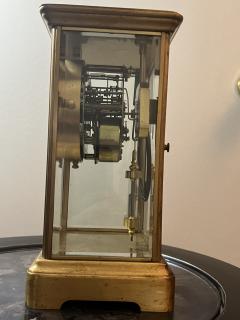 The New Haven Clock Company ANTIQUE BRASS AND GLASS REGULATOR CLOCK BY NEW HAVEN - 3017193