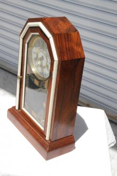 The New Haven Clock Company Antique Rosewood New Haven Clock Co Mantle Clock - 4215242